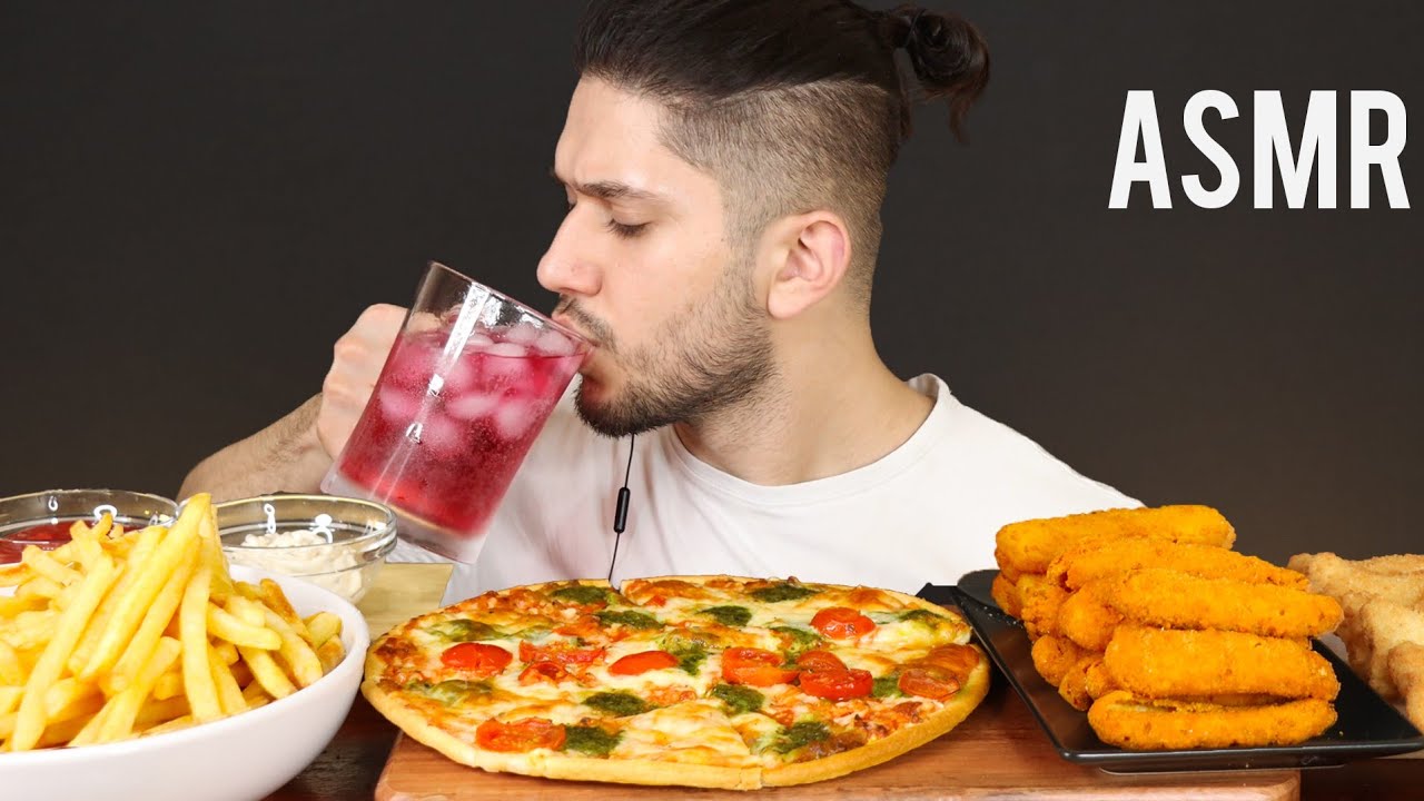 ASMR 2 AM FROZEN FOOD FEAST | MUKBANG *REAL EATING SOUNDS*