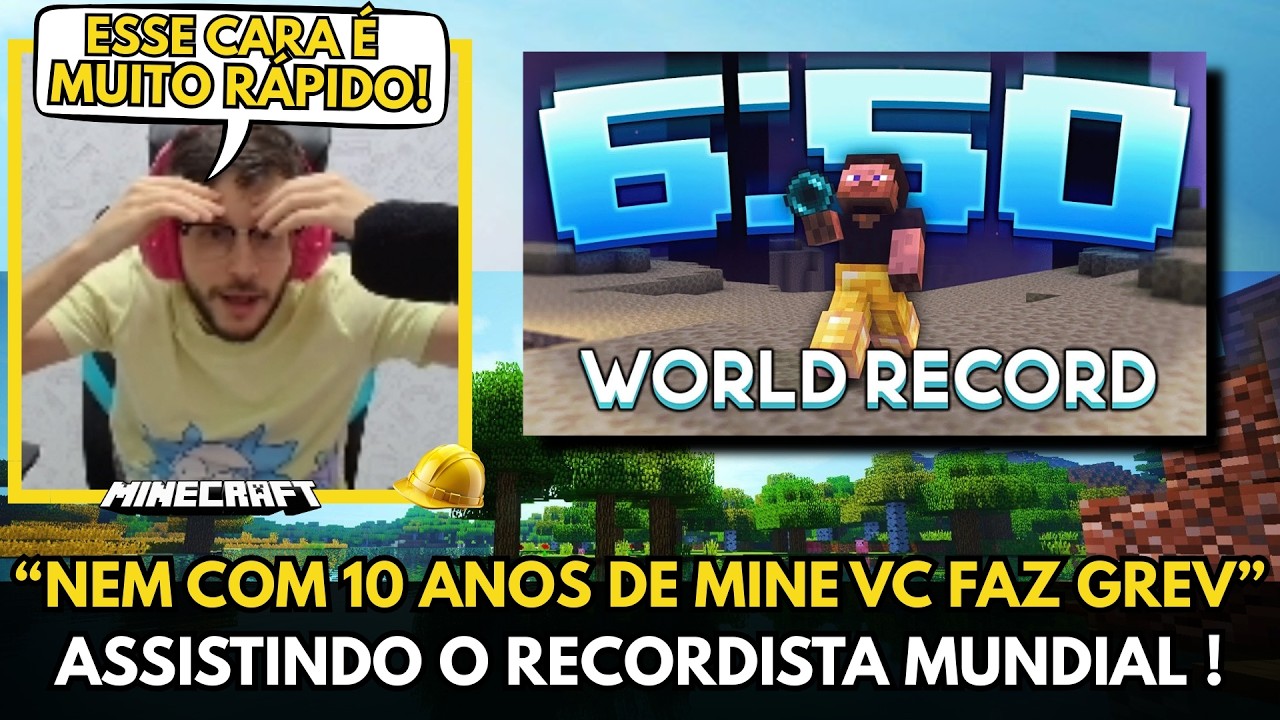 🚨 GREVTHAR DESCOBRINDO o RECORDISTA MUNDIAL de SPEEDRUN do MINECRAFT 
