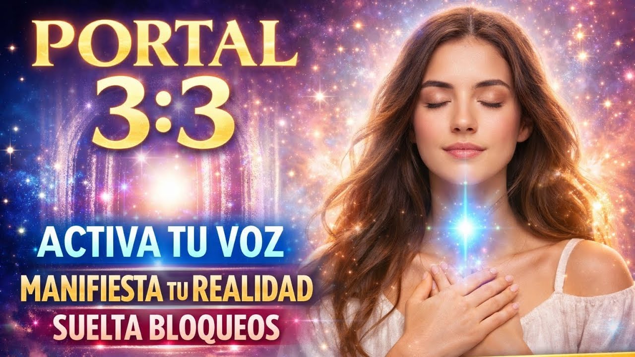 PORTAL 3:3 ✨ Activa tu voz, manifiesta tu realidad y suelta bloqueos en 10 minutos