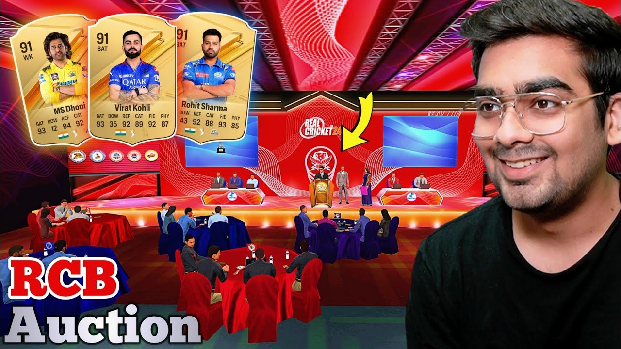 *RETENTION AUCTION* BUYING Dhoni, Rohit, Kohli For RCB! RCPL RC 24 (Real Cricket 24)