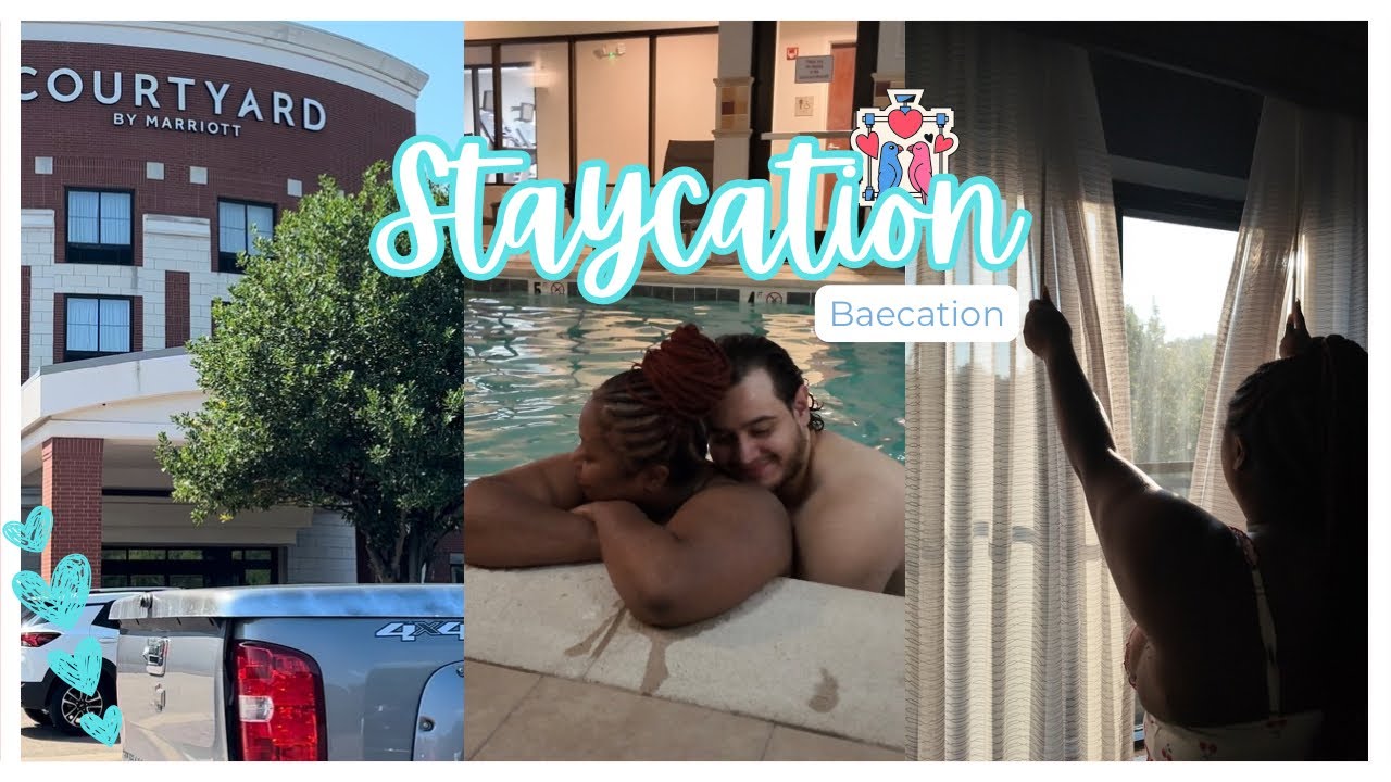 Staycation Baecation in Memphis, TN | Re-enacting our first date, hotel tour, pool, & breakfast 💕