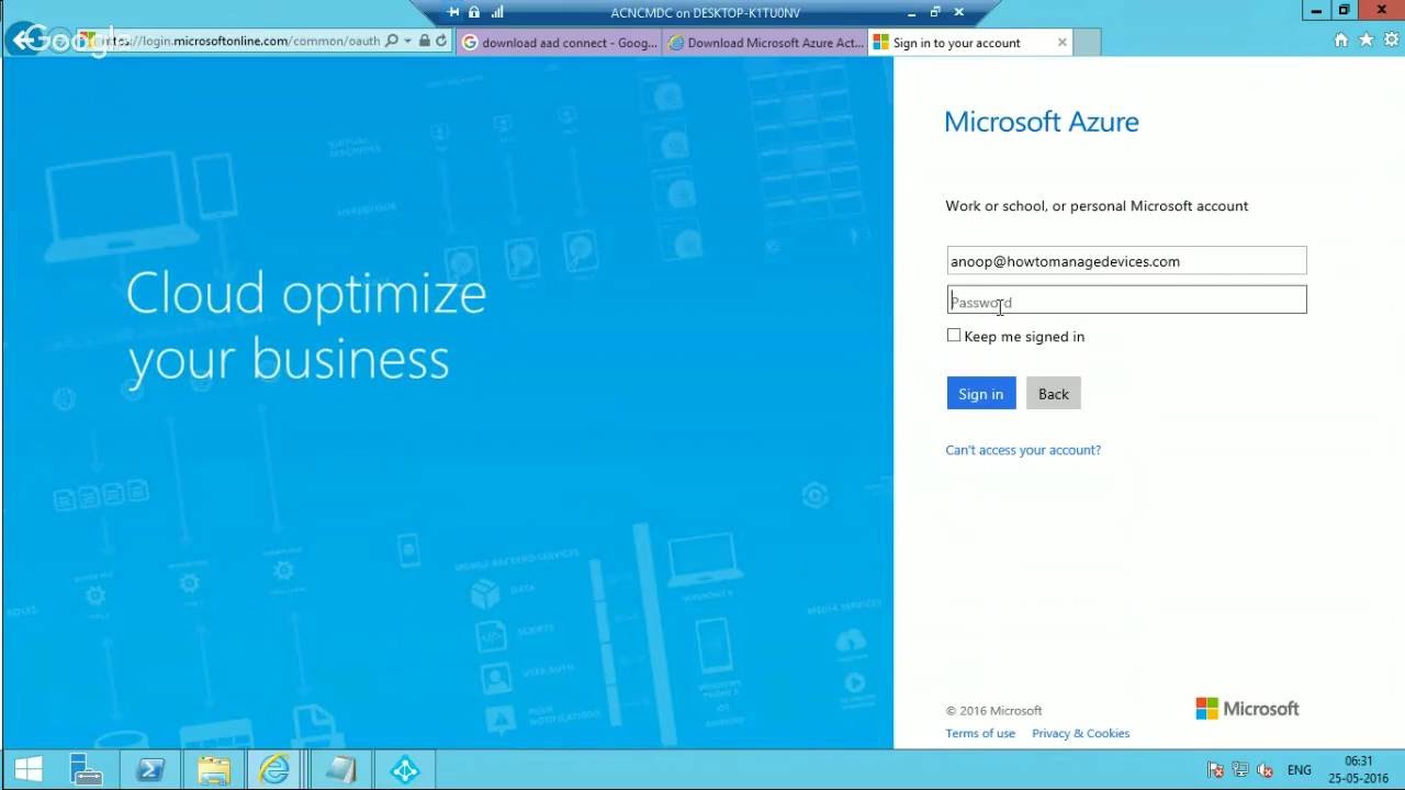 How to Sync On Prem AD User accounts With Azure AD AADJ MFA Twitter Integration