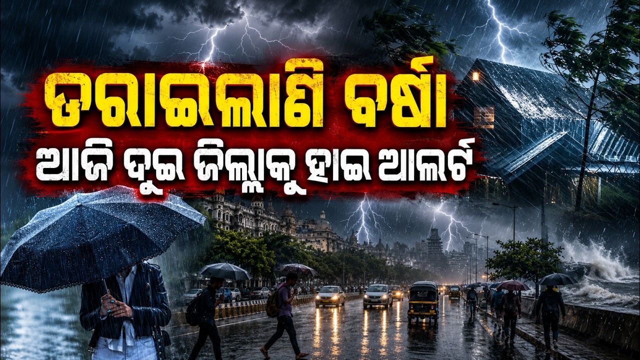 ଡରାଇଲାଣି ବର୍ଷା IMD Heavy Rain Alert | Odisha Weather Update | Monsoon 2026 | rain alert  |Odia News