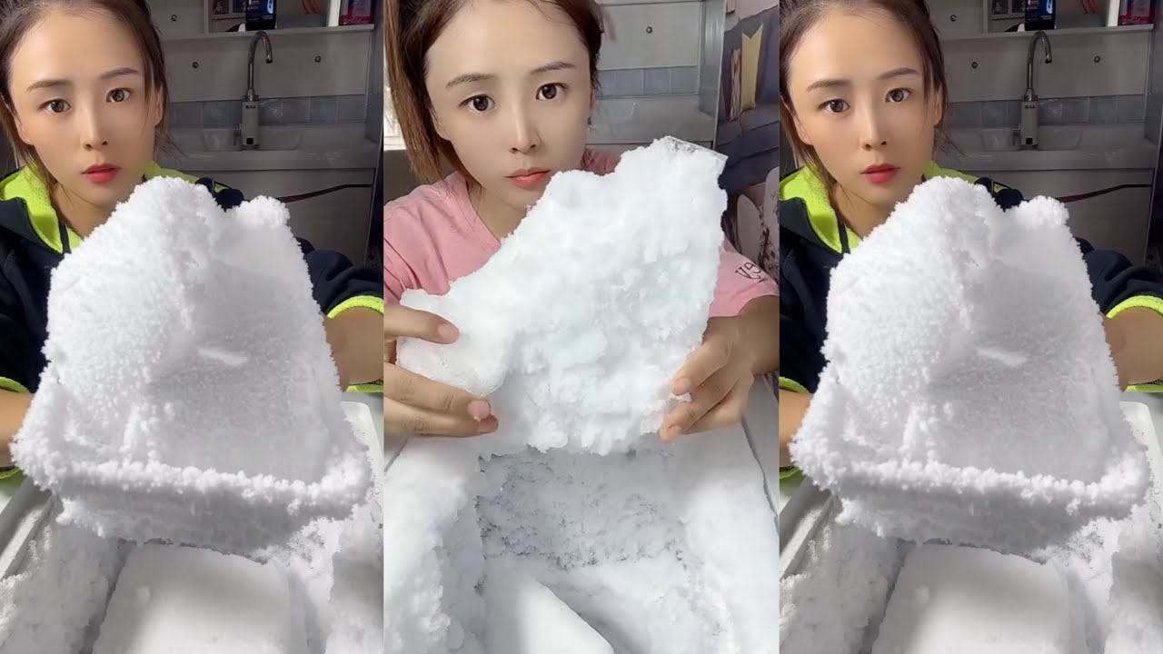[ASMR]Freezer Frost Edges|Clear Ice|Ice Eating|SOLO|#Freezerfrost