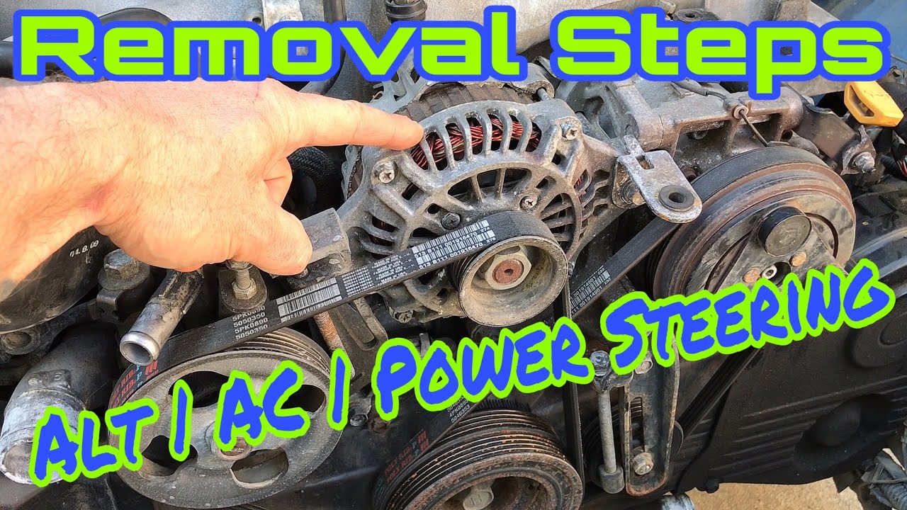 Easy Steps to Pull Alternator, A/C, Power Steering