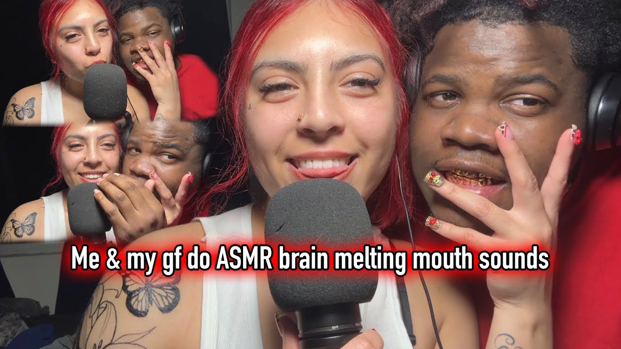 Me & my gf do brain melting ASMR (coconut rain, mouth sounds, plucking negativity)