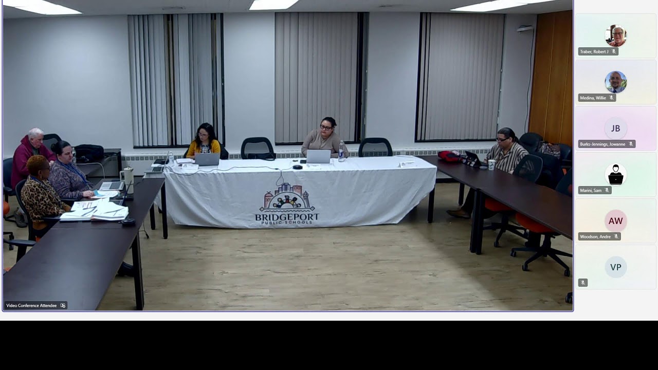 Special Meeting of the Operations Committee of the Bridgeport Board of Education 1/22/26