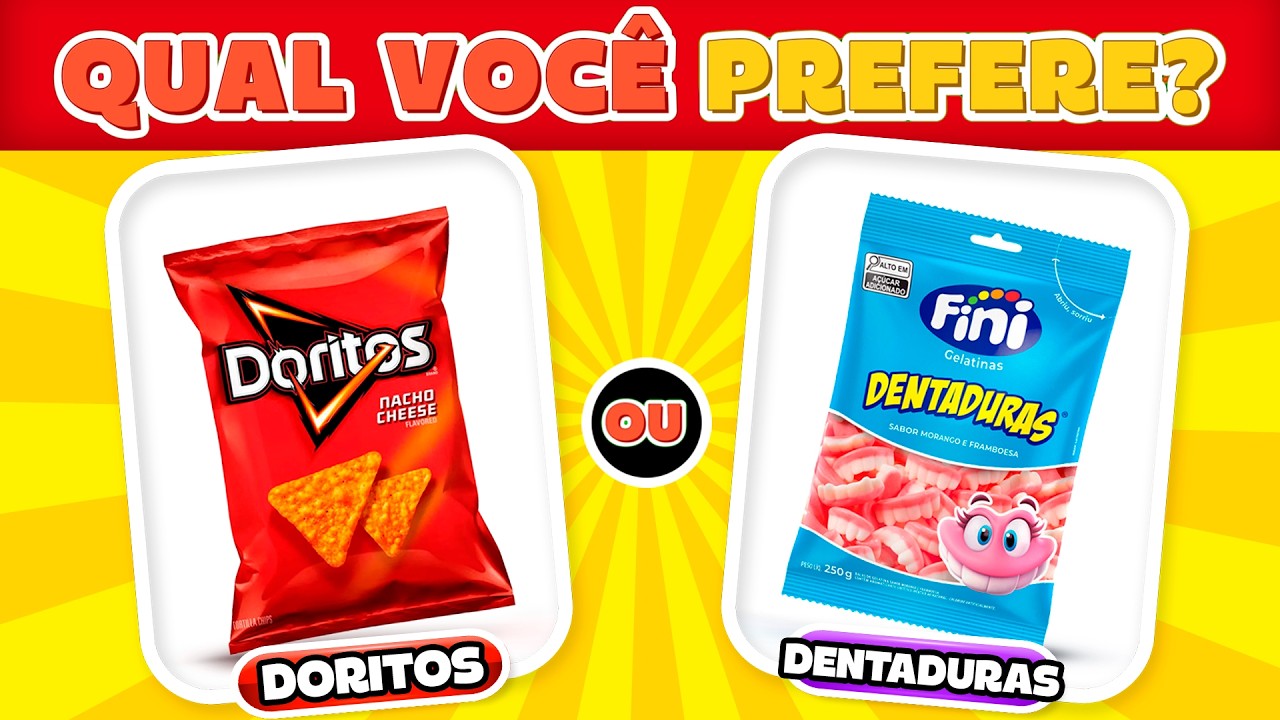 O QUE VOCÊ PREFERE? 🍟🍬 Escolha Um e Elimine o Outro PRA SEMPRE!😱🤯 #SuperQuizando