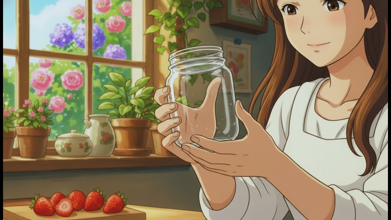 Sharing Strawberries on the Porch at Dusk | A Small Memory of First Love 🍓