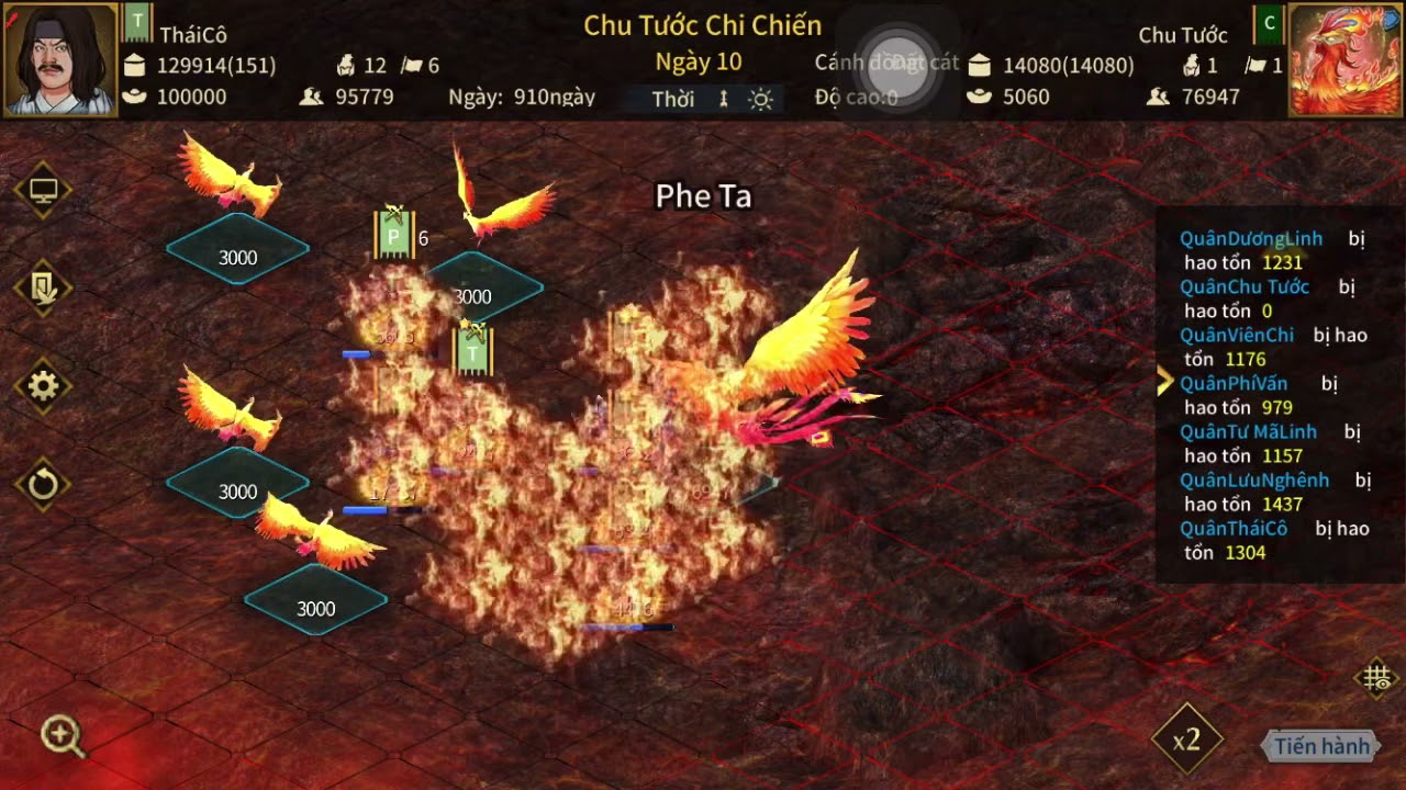 Three Kingdoms: The Last Warlord Vermilion Bird Boss Battle(chu tước)