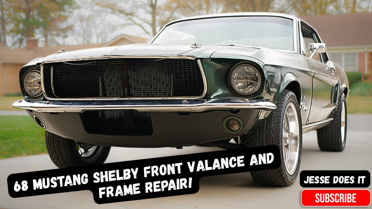 Ремонт обшивки и рамы кузова Mustang Shelby 1968 года!