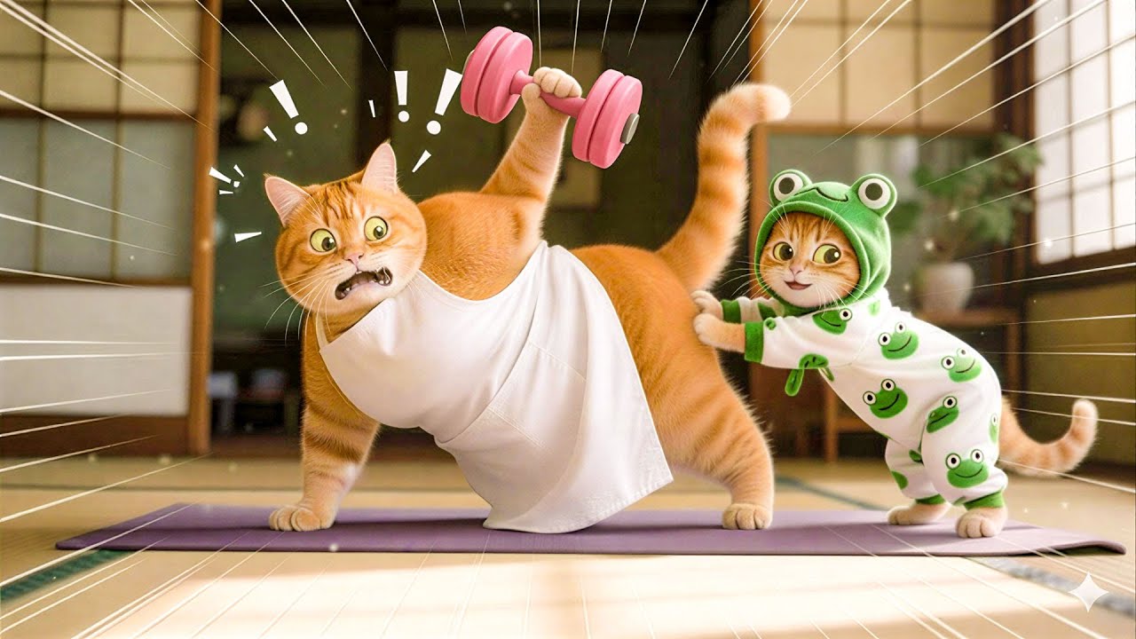 😾Mama Cat Was Exhausted — Ginger Kitten Did This??
