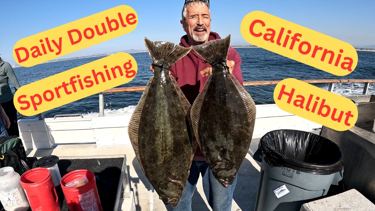 Daily Double Sportfishing Point Loma Landing San Diego California Halibut Limit for Cousin Jim