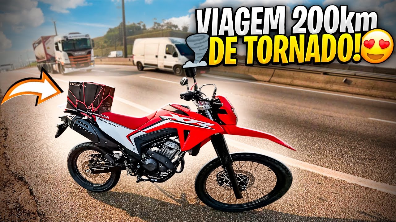 PRIMEIRA VIAGEM DE NOVA TORNADO XR300L + TOP SPEED