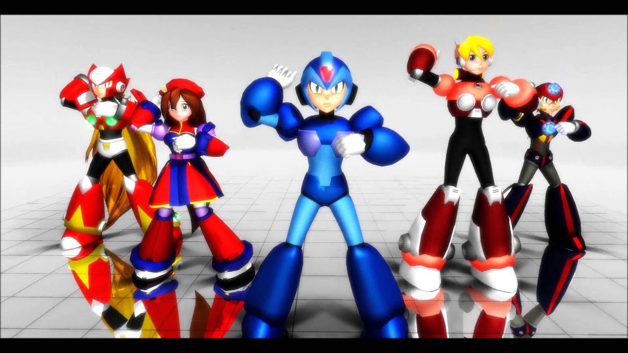 MMD: PSY - Gangnam Style (Rockman Style)