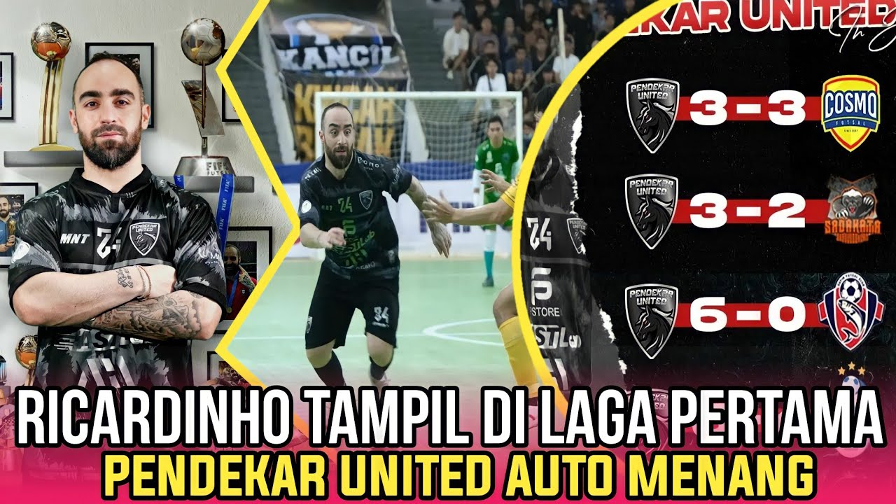 DEBUT RICARDINHO TAMPIL DI LAGA PETAMA PRO FUTSAL LEAGUE 2021 PENDEKAR UNITED AUTO MENANG