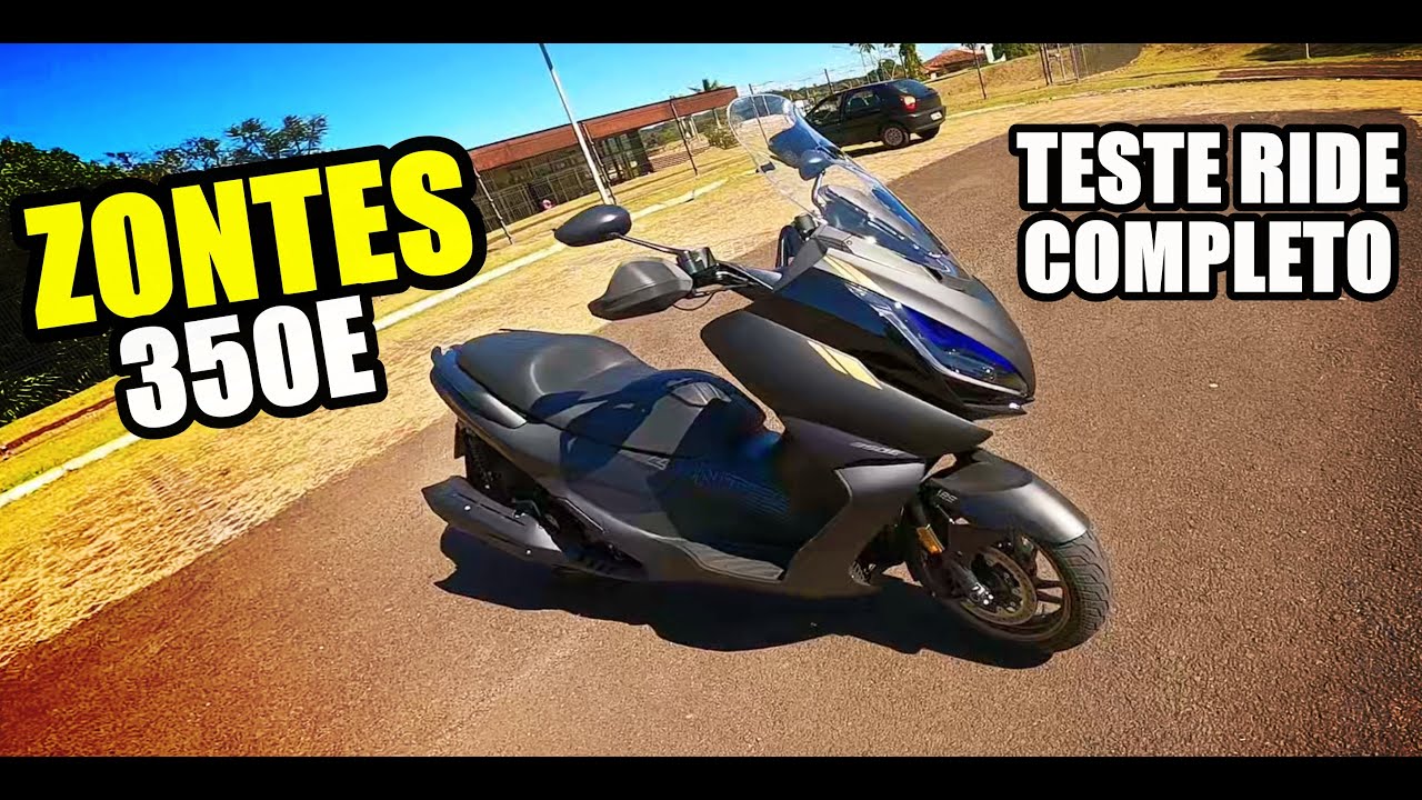 Zontes 350E: A Scooter Que Surpreende! TESTE RIDE COMPLETO