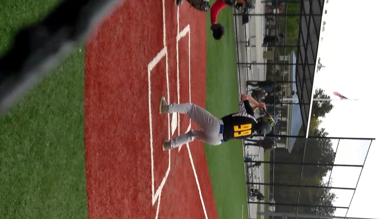 Jonathan Grossman Jr. doubles at Diamand In The Pines to knock in two runs!