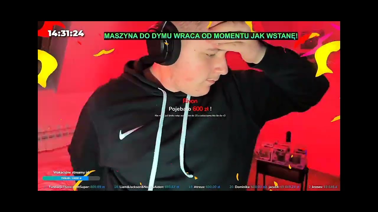 Rivon wysyła 600 zł przed nocnym spaniem 😴 💸💰