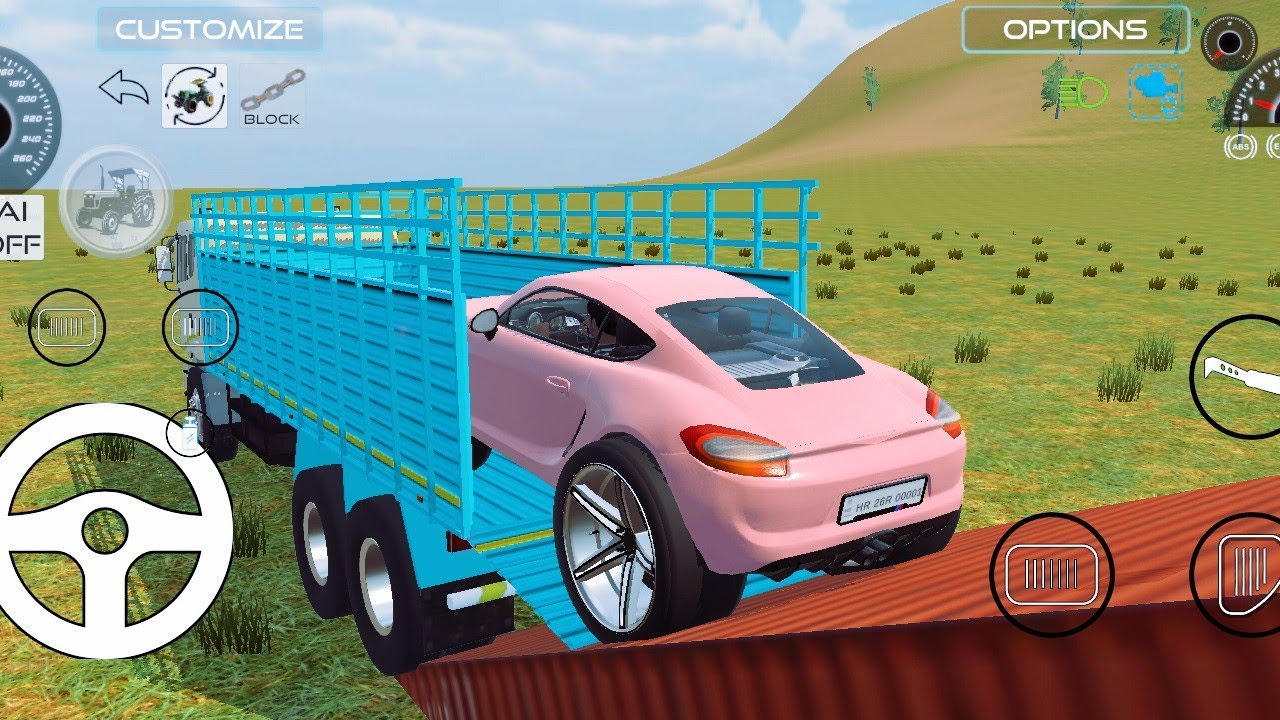Drive Thar and Truck unloading stone From Dumper in Game 💥 #jcb #tractor #dumper #truck #gameplay
