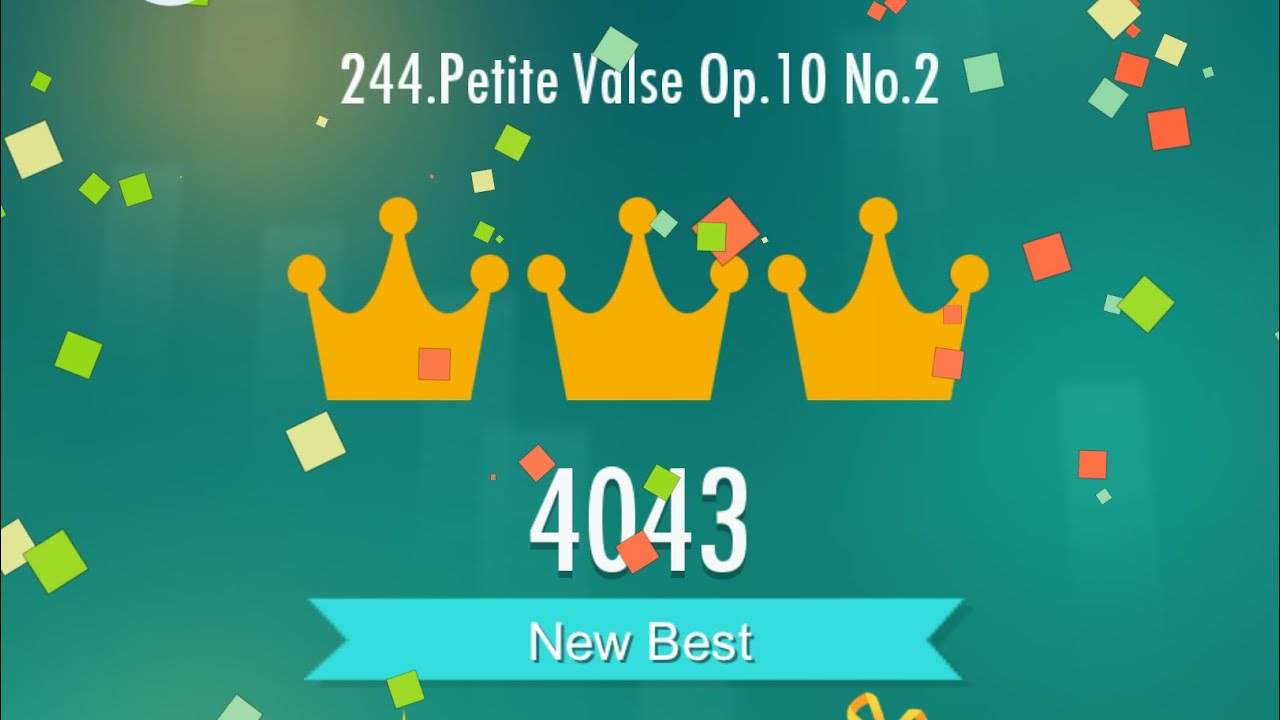 Piano Tiles 2 - Petite Valse Op.10 No.2 - 4043