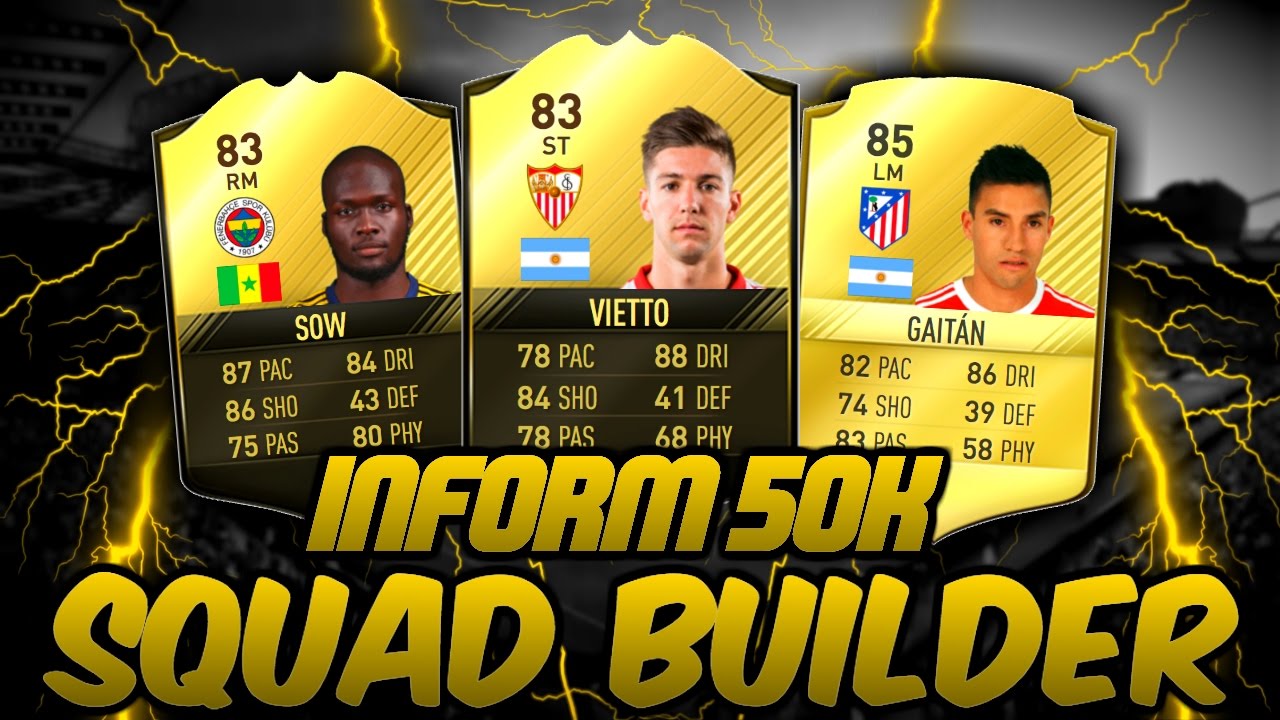 50K INFORM TEAM! (FT. IF VIETTO) - FIFA 17 ULTIMATE TEAM