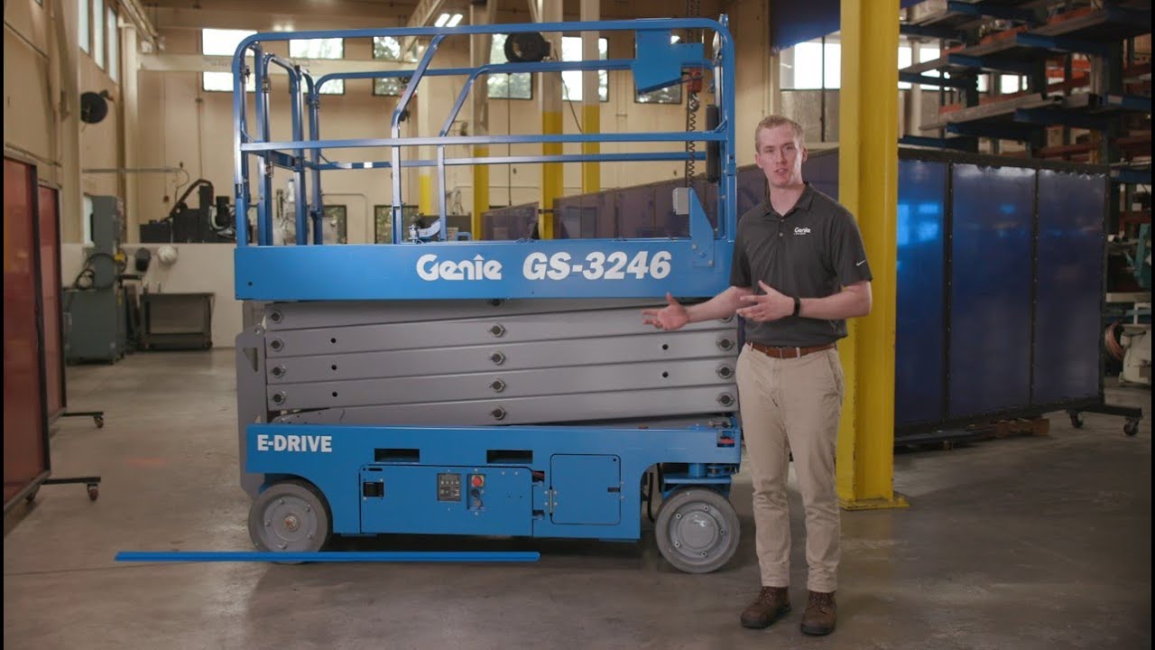 Product Walkaround: Genie® GS™ E-Drive Slab Scissor Lifts – ANSI