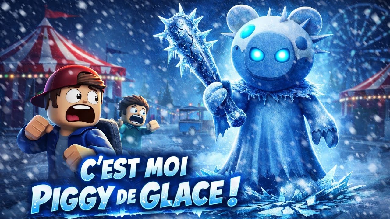 Je joue PIGGY sur Roblox ! (Je suis un PIGGY de GLACE.)