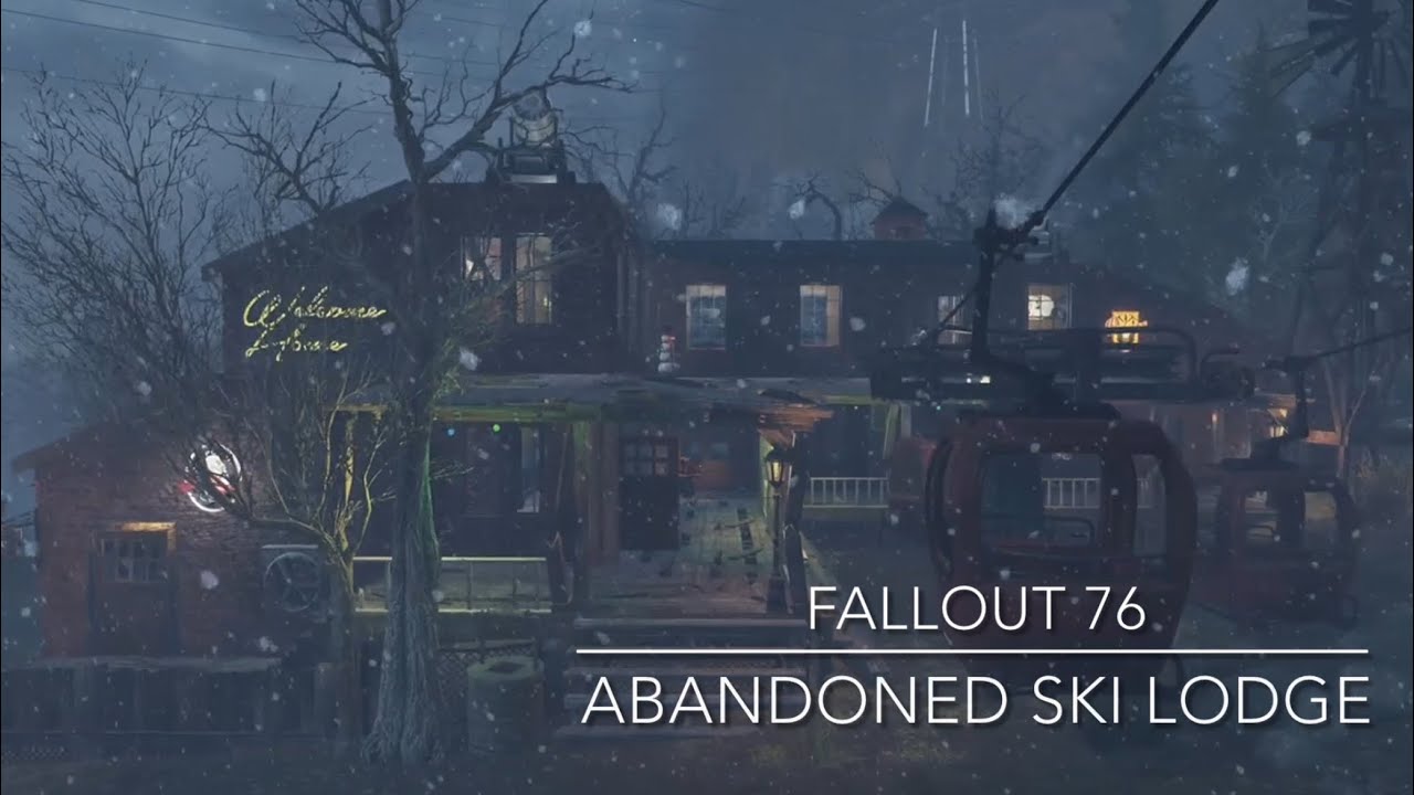 Fallout 76 Camp Build: Abandoned Ski Lodge (Snowplace Like Home)