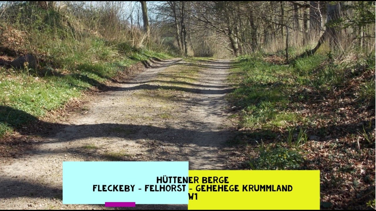 Hüttener Berge FLECKEBY FELLHORST GEHEGE KRUMMLAND W1 #Wandern #SchleswigHolstein