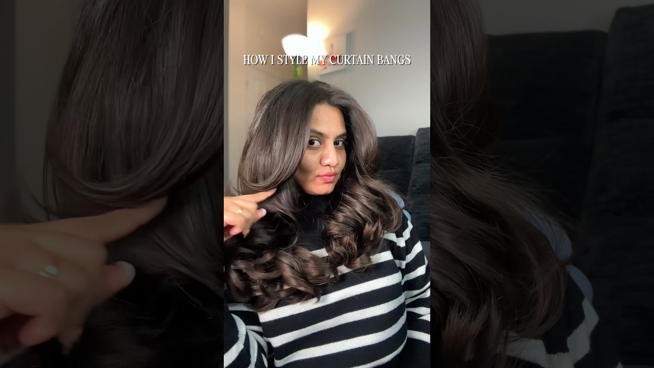 How I Style My Curtain Bangs! 💖