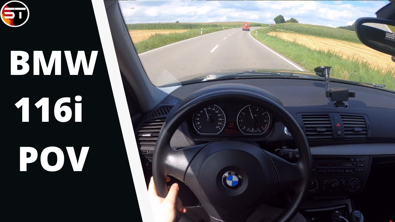 BMW 116i [2005] POV Country Road Drive German