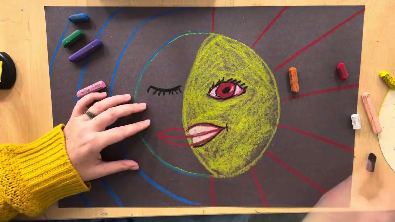 Mexican Sun Moon Art for kids