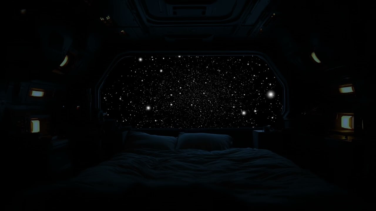 Deep Sleep with Cosmic Ambience | Calm Anxiety & Stress Through Gentle Space Waves | ASMR Night