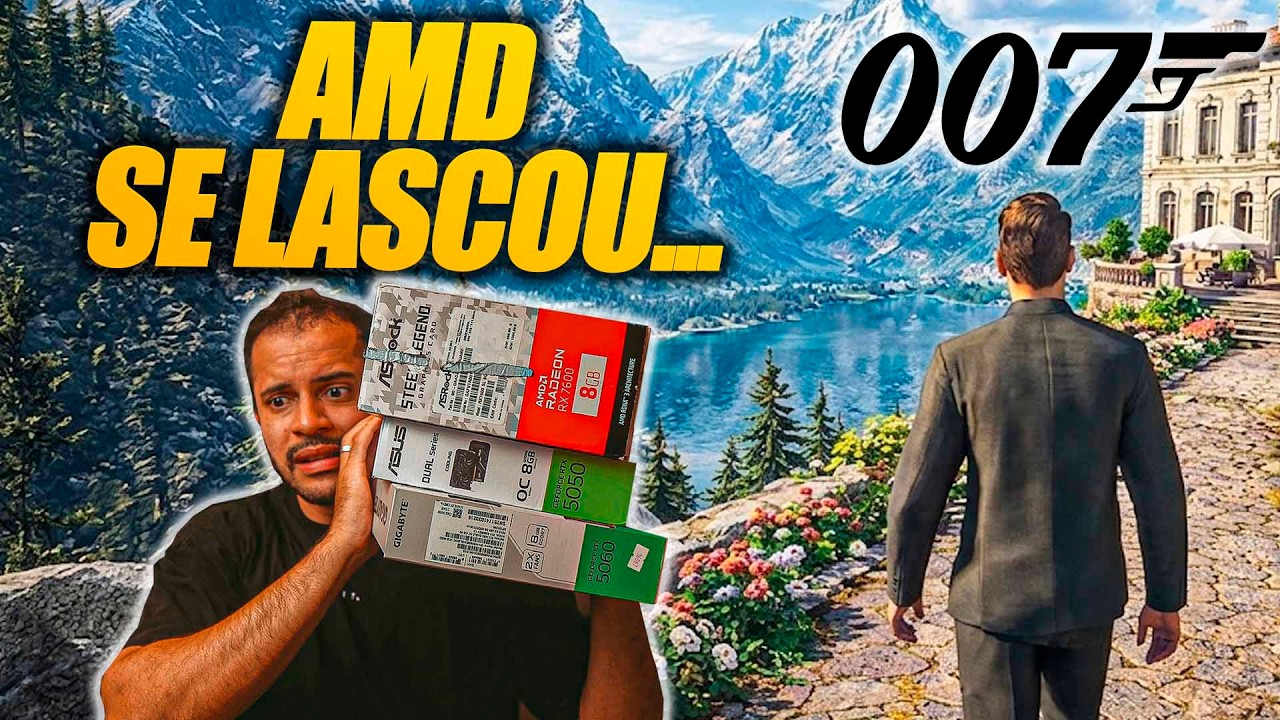 007 First Light | RX 7600, RTX 5050 E RTX 5060 | 1080p e1440p - AMD FOI COLOCADA DE ESCANTEIO!