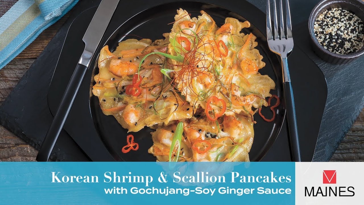 Korean Shrimp and Scallion Pancakes