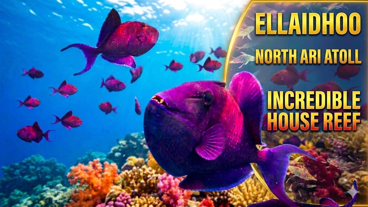 Ellaidhoo Maldives 2026: Incredible House Reef – Sharks, Turtles & Epic Shore Snorkeling Part 2