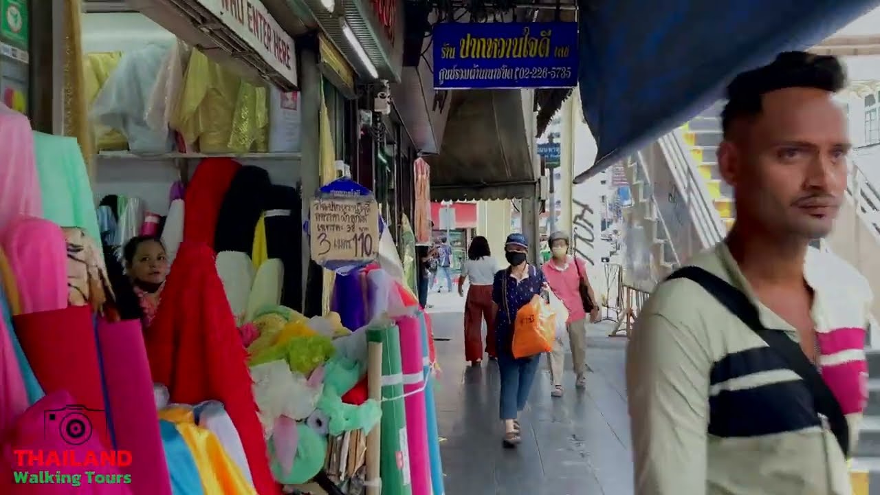 🇹🇭 Little India - Phahurat Market, Bangkok | Thai Walking Tour [Thailand 4K]