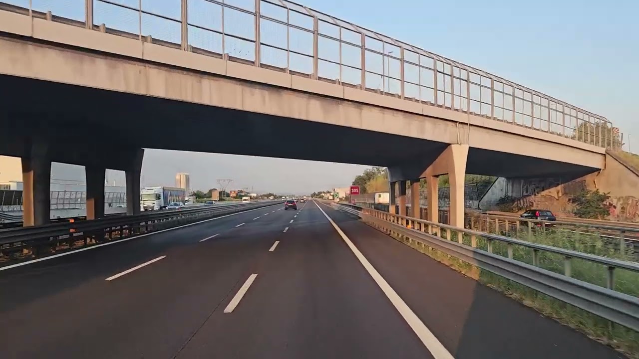 500 4K POV Real Driving Verona Padova Venezia Udine Villach Graz Wien pt1