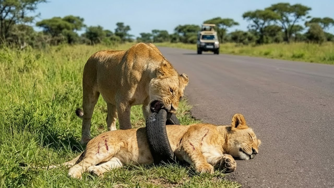 The Mother Lion Refused to Leave Her Dying Cub, What Happens Next Will Shock You