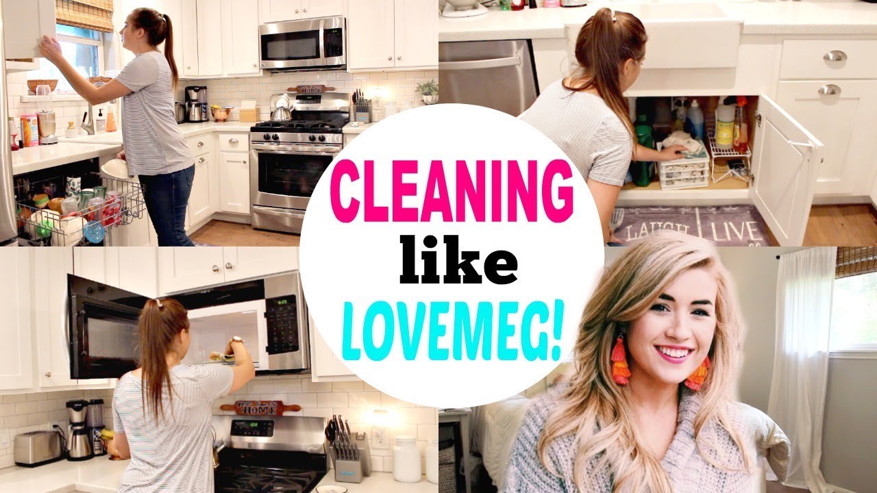 I TRIED CLEANING LIKE LOVE MEG! ULTIMATE CLEAN WITH ME & ORGANIZATION