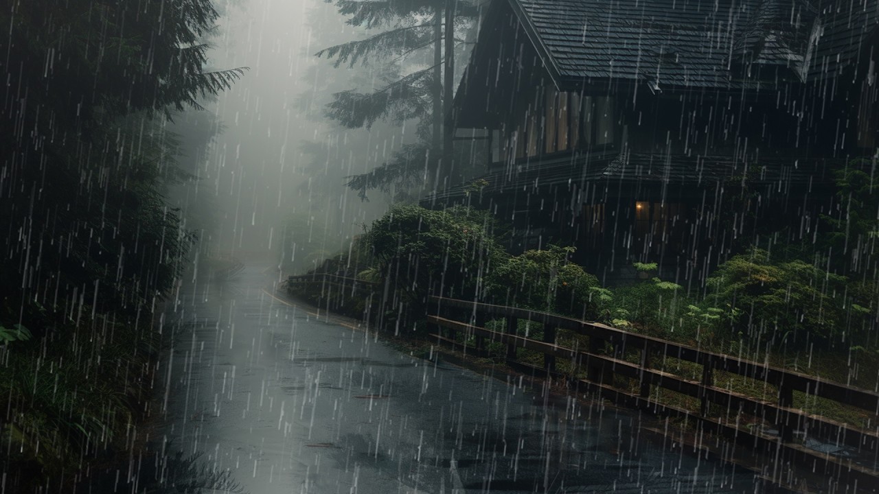 Rain Sounds For Sleeping - 99% Instantly Fall Asleep With Rain And Thunder Sound At Night Relax #201