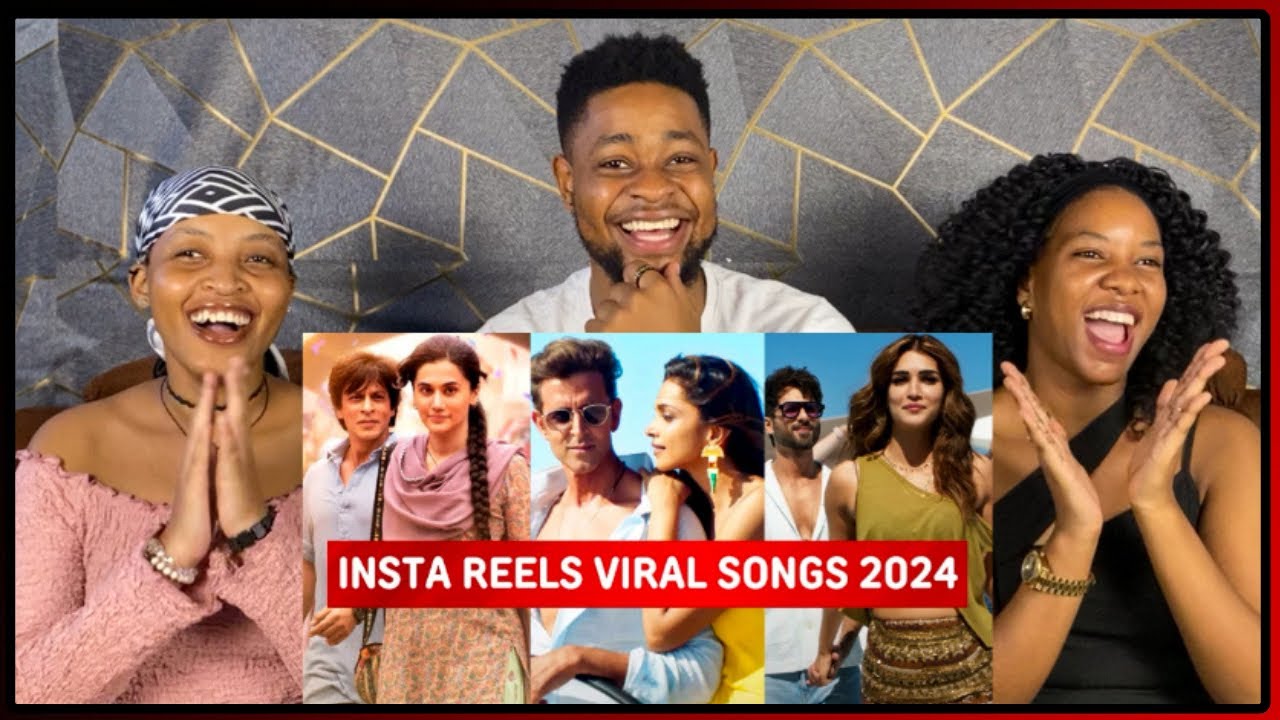 Реакция African Friends на видеоролики в Instagram. Вирусные индийские песни 2024 года - Песни, н...