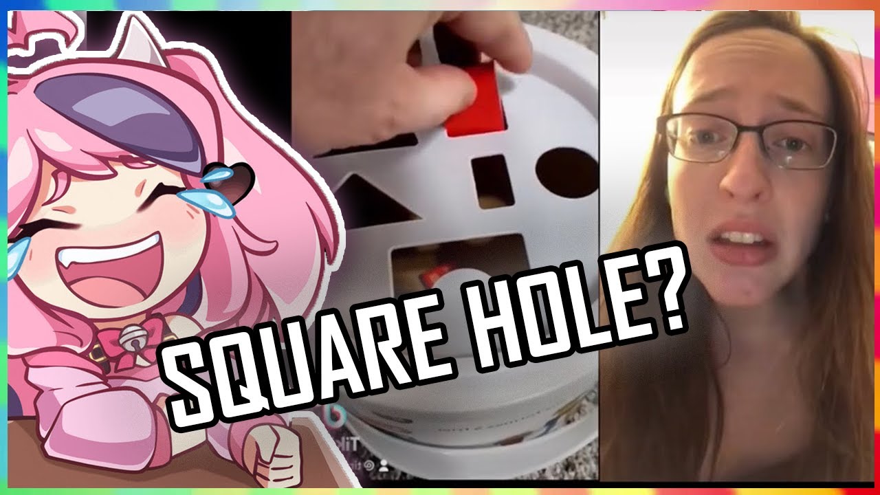 Она починила квадратную дыру?! (Реакция Vtuber)