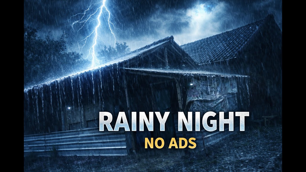 🌧️ Rainy Night Tin Roof Rain & Distant Thunder for Deep Sleep | Sleep Sounds USA | calmwhisperasmr