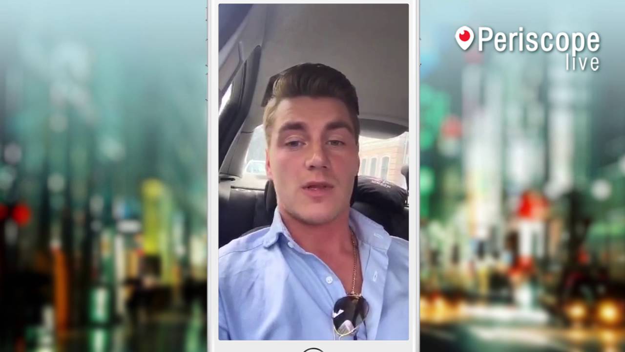 Алексей Воробьев едет на футбольный матч в Periscope live (15/06/2016)