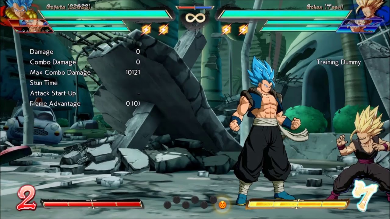 DBFZ Season 3 Gogeta EX VS Vanish BNB  combo examples