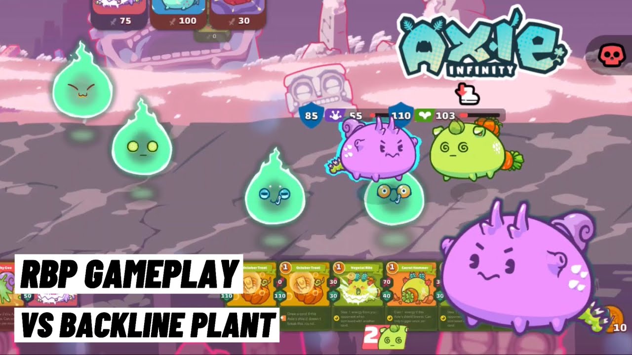 RBP Terminator Gameplay VS Backline Healing Plant Axie Infinity