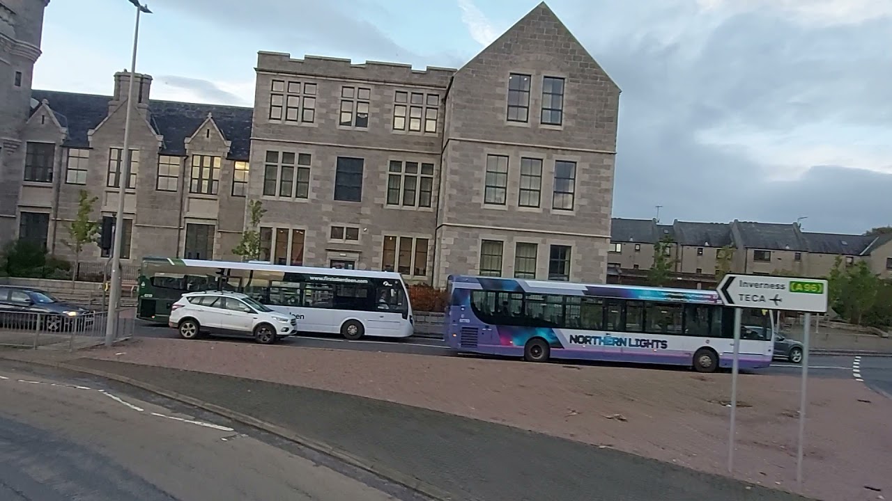 Aberdeen double decker bus number 727 ride to Airport 2021 Part 1