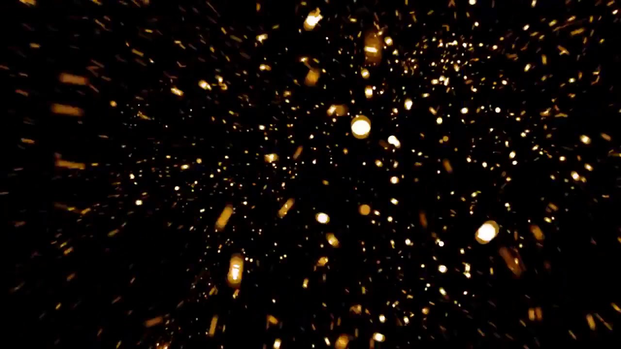 Gold Dust Particles Video Overlay Effect ( FREE )